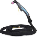 PLASMARGON WSD60 HF pilot arc plasma cutting torch gun with coiled cable and 2-pin connector on white background