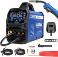 PLASMARGON MIG-250P 250A 5-in-1 aluminum pulse MIG welder with MB-15AK MIG torch, ground clamp, MMA electrode holder, wire spool and consumables