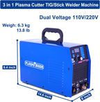 PLASMARGON 520TSCPF dimensions 14.6 x 9.4 x 6 inches, 13.8 lb portable body
