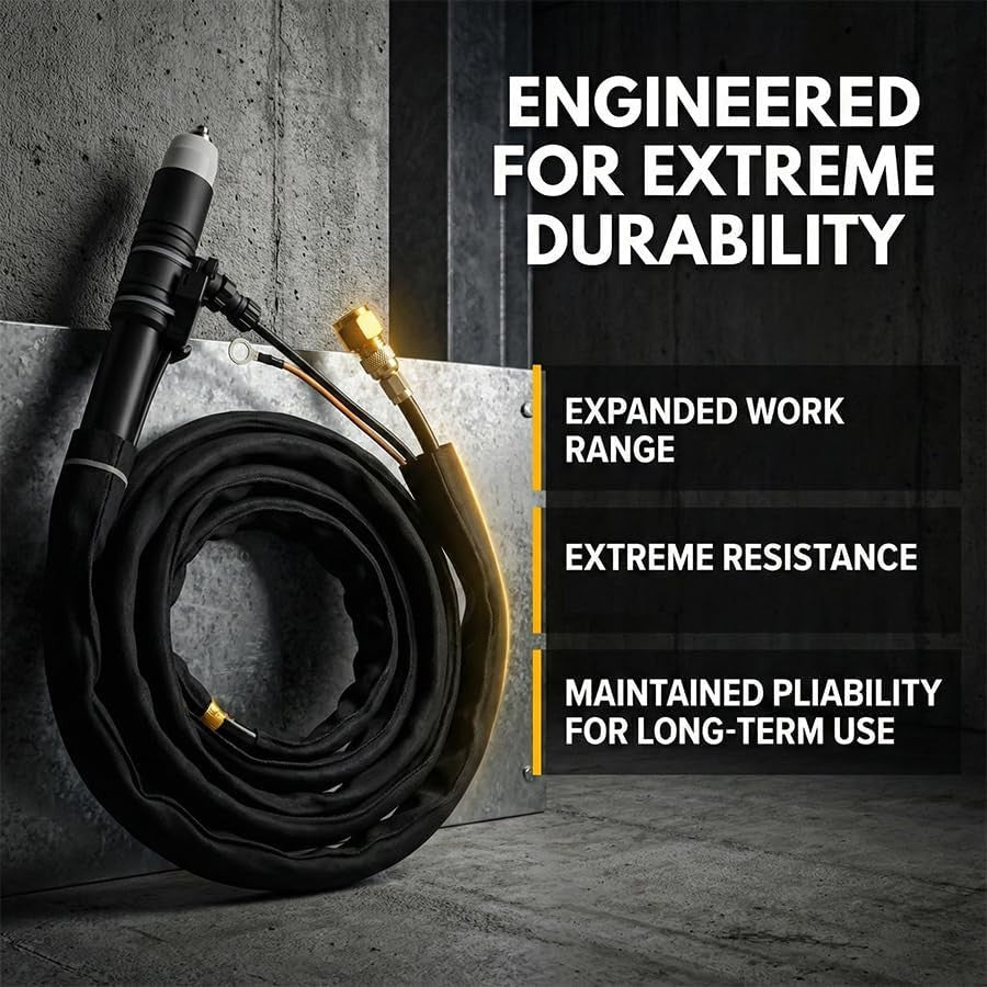 P80 plasma torch engineered for extreme durability: expanded work range and resistance for long-term use