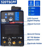 PLASMARGON 520TSCPF front panel with digital display and process selector