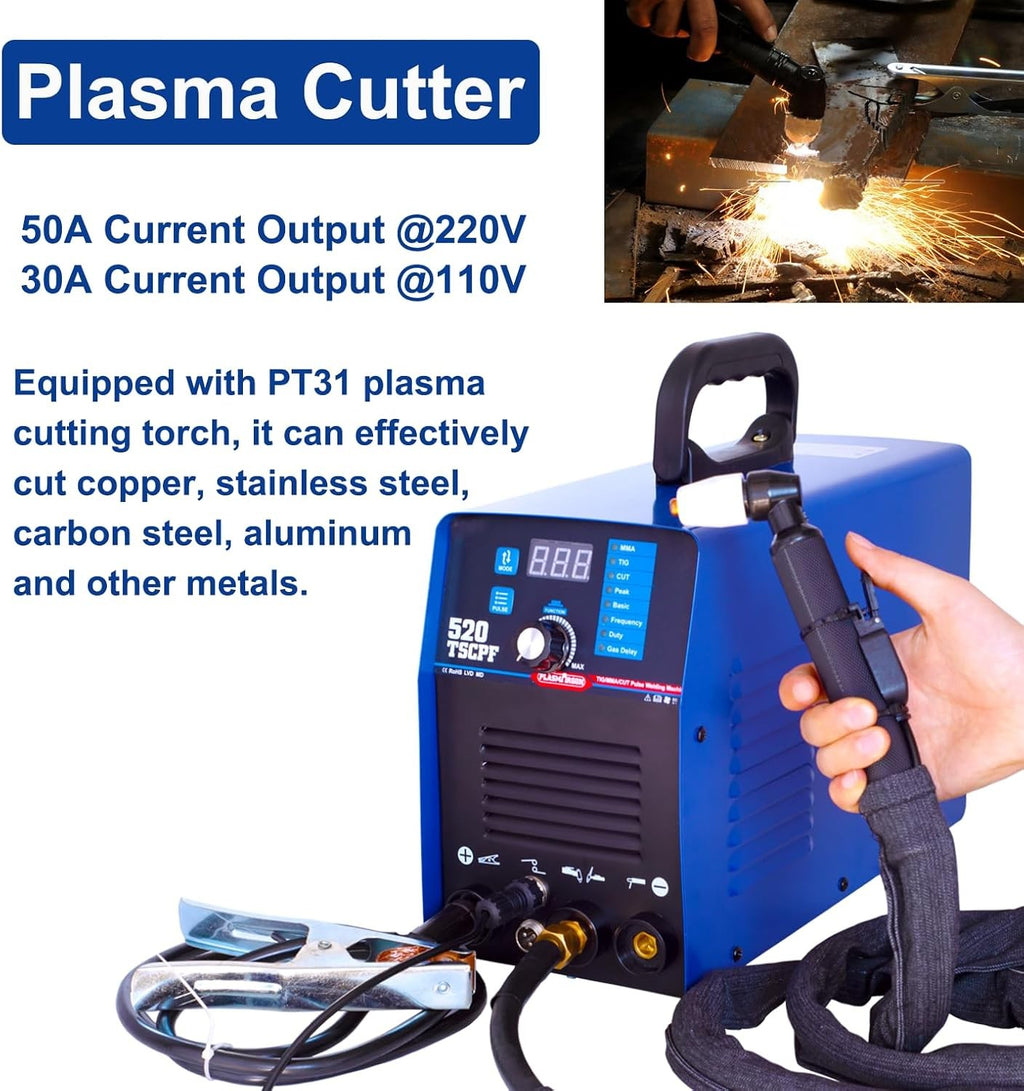 PLASMARGON 520TSCPF plasma cutting 50A on steel