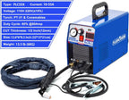 PLC55X specifications: 10-55A current, 110V-220V dual voltage, PT-31 torch, 1/2 inch 12mm cut thickness and 13.2 lb weight
