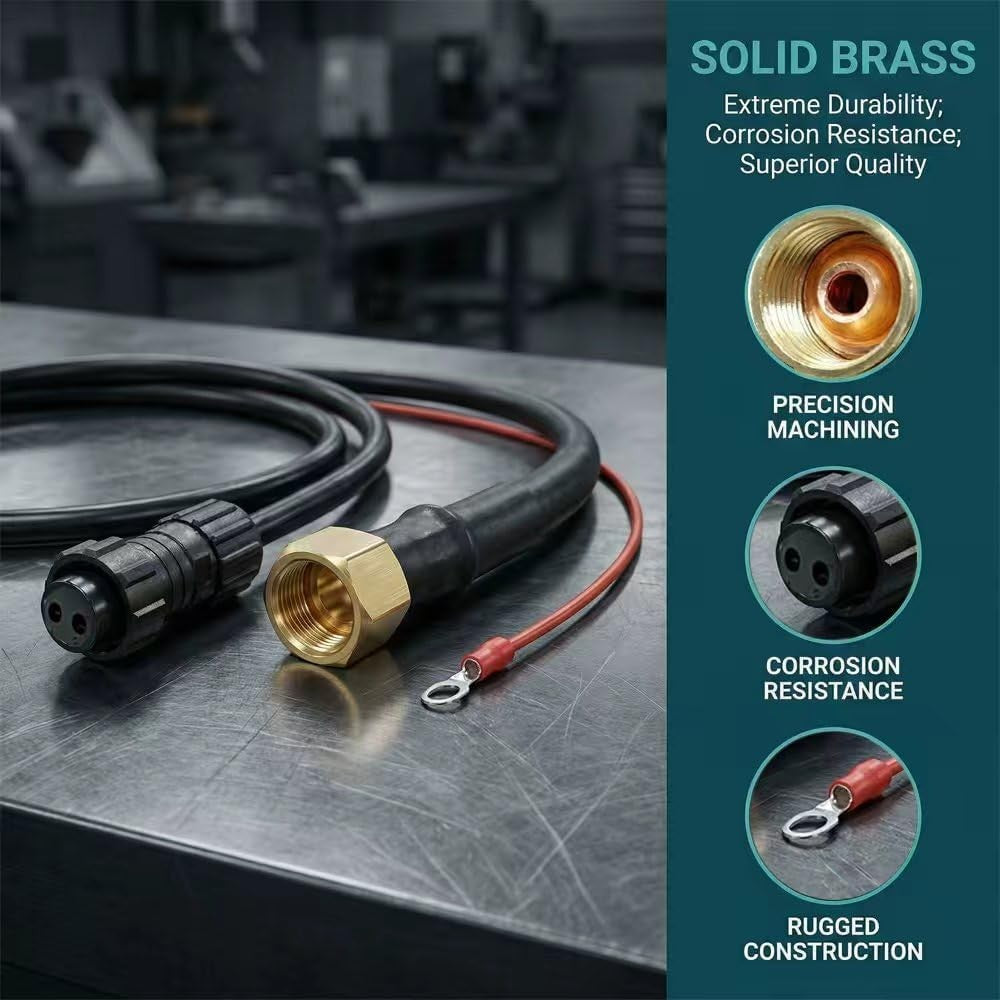 P80 torch solid brass connectors with precision machining, corrosion resistance and rugged construction
